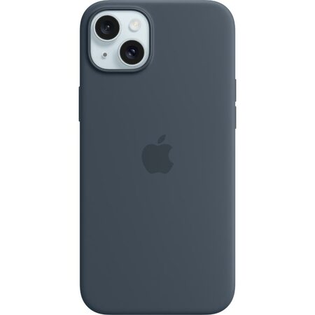 Kryt na mobil Apple Silicone Case s MagSafe pro iPhone 15 Plus - bouřkově modrý
