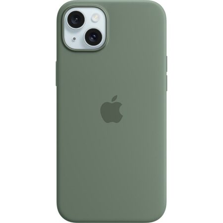 Kryt na mobil Apple Silicone Case s MagSafe pro iPhone 15 Plus - cypřišově zelený