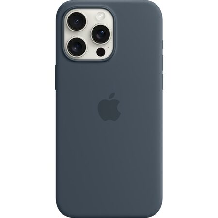 Kryt na mobil Apple Silicone Case s MagSafe pro iPhone 15 Pro Max - bouřkově modrý