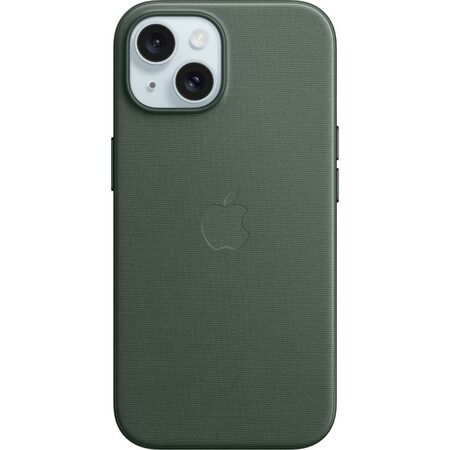 Kryt na mobil Apple FineWoven Case s MagSafe pro iPhone 15 - listově zelený