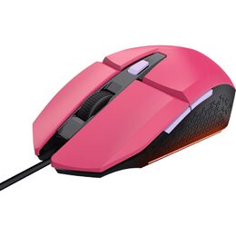 Herní set Trust GXT 790 3v1, headset + myš + podložka pod myš - růžový