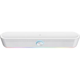 Reproduktory Trust GXT 619W Thorne RGB Illuminated Soundbar - bílé