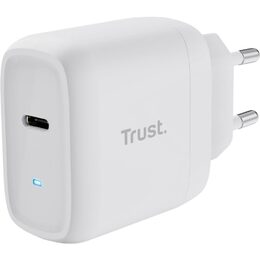 Napájecí adaptér Trust Maxo 45 W USB-C s kabelem USB-C/USB-C, 2 m - bílý
