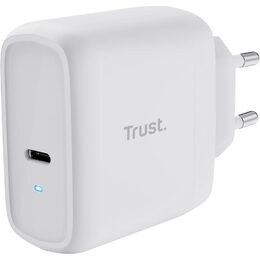 Napájecí adaptér Trust Maxo 65 W USB-C s kabelem USB-C/USB-C, 2 m - bílý
