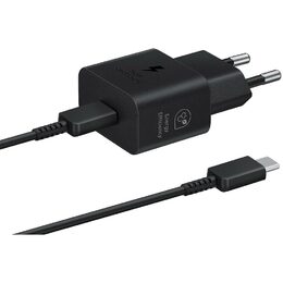 Nabíječka do sítě Samsung EP-T2510, USB-C, 25W + USB-C kabel 1m - černá