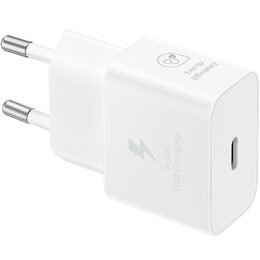 Nabíječka do sítě Samsung EP-T2510, USB-C, 25W + USB-C kabel 1m - bílá