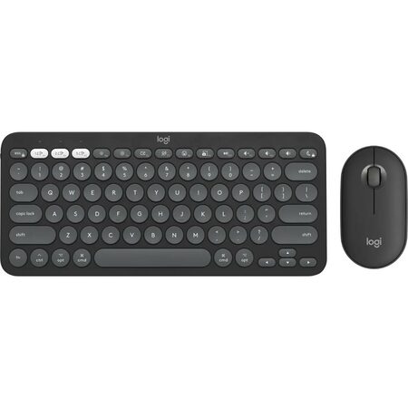 Klávesnice s myší Logitech Pebble 2 Combo for Mac, US INT'L - grafitová