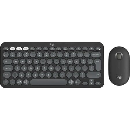 Klávesnice s myší Logitech Pebble 2 Combo, US INT'L - grafitová