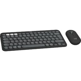 Klávesnice s myší Logitech Pebble 2 Combo, US INT'L - grafitová