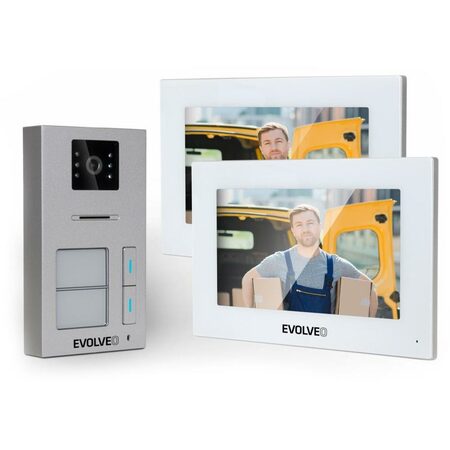 Dveřní videotelefon Evolveo EVOLVEO DoorPhone AP2-2 drátový, pro dva byty s aplikací