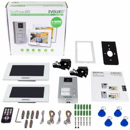 Dveřní videotelefon Evolveo EVOLVEO DoorPhone AP2-2 drátový, pro dva byty s aplikací