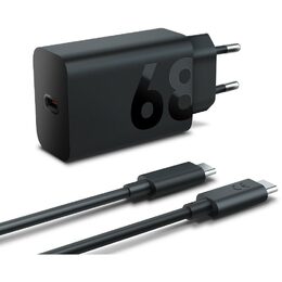 Nabíječka do sítě Lenovo USB-C 68W + kabel USB-C 1,5 m - černá