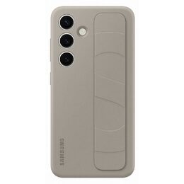 Kryt na mobil Samsung Silicone Grip s poutkem na Galaxy S24 - béžový