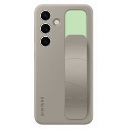 Kryt na mobil Samsung Silicone Grip s poutkem na Galaxy S24 - béžový