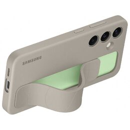 Kryt na mobil Samsung Silicone Grip s poutkem na Galaxy S24 - béžový