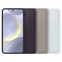 Kryt na mobil Samsung Silicone Grip s poutkem na Galaxy S24 - fialový