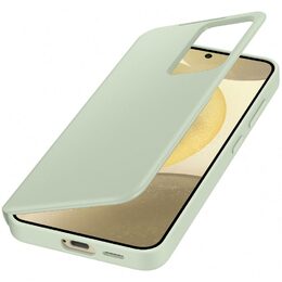 Pouzdro na mobil flipové Samsung Smart View na Galaxy S24 - zelené
