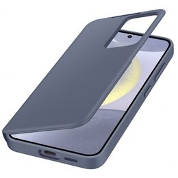 Pouzdro na mobil flipové Samsung Smart View na Galaxy S24 - fialové