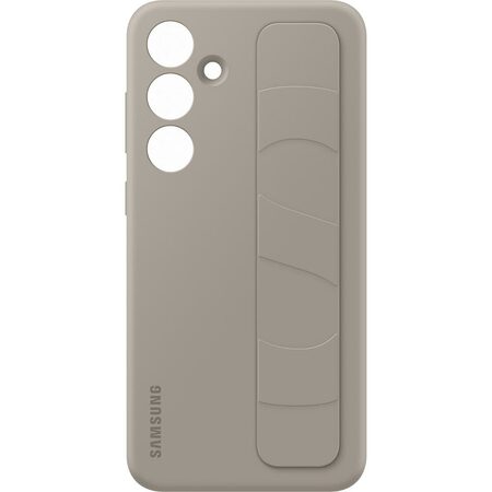 Kryt na mobil Samsung Silicone Grip s poutkem na Galaxy S24+ - béžový