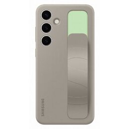 Kryt na mobil Samsung Silicone Grip s poutkem na Galaxy S24+ - béžový