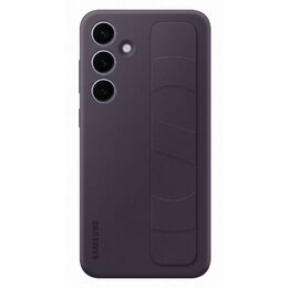 Kryt na mobil Samsung Silicone Grip s poutkem na Galaxy S24+ - fialový