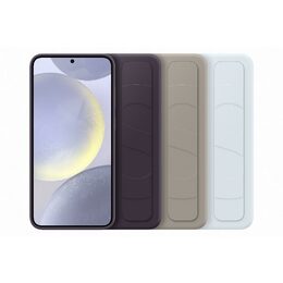 Kryt na mobil Samsung Silicone Grip s poutkem na Galaxy S24+ - fialový