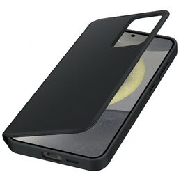 Pouzdro na mobil flipové Samsung Smart View na Galaxy S24+ - černé