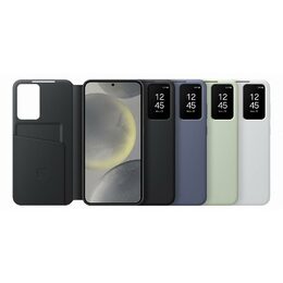 Pouzdro na mobil flipové Samsung Smart View na Galaxy S24+ - zelené