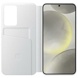 Pouzdro na mobil flipové Samsung Smart View na Galaxy S24+ - bílé