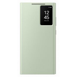 Pouzdro na mobil flipové Samsung Smart View na Galaxy S24 Ultra - zelené