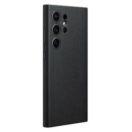 Kryt na mobil Samsung Vegan Leather na Galaxy S24 Ultra - černý