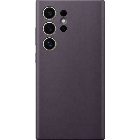 Kryt na mobil Samsung Vegan Leather na Galaxy S24 Ultra - vínový