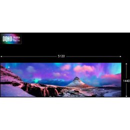 Herní monitor Acer Nitro XZ452CUVbemiiphuzx 44.5",LED podsvícení, VA panel, 1ms, 450cd/m2, 5120 × 1440, - černý