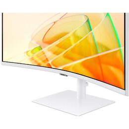 Monitor Samsung ViewFinity S6 S65TC 34",LED podsvícení, VA panel, 5ms, 3000: 1, 350cd/m2, 3440 × 1440, - bílý