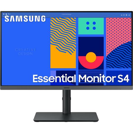 Monitor Samsung Essential S4 S432GC 24",LED podsvícení, IPS panel, 4ms, 1000: 1, 250cd/m2, 1920 × 1080 Full HD, - černý