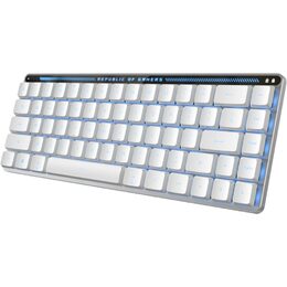 Klávesnice Asus FALCHION RX Low profile (ROG NX Snow) - CZ/SK - bílá