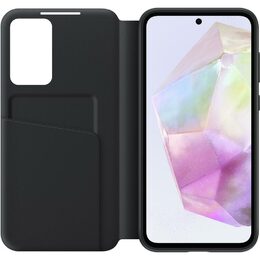 Pouzdro na mobil flipové Samsung Smart View na Samsung Galaxy A35 - černé
