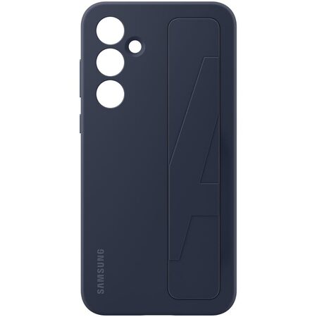 Kryt na mobil Samsung Galaxy A55 s poutkem - černý/modrý