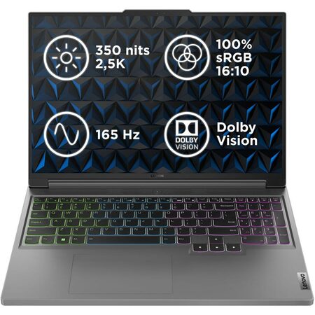 Ntb Lenovo Legion Slim 5 16AHP9 R7-8845HS, 16", RAM 16GB, SSD 1024 GB, NVIDIA® GeForce RTX™ 4070- 8GB,bez OS - šedý