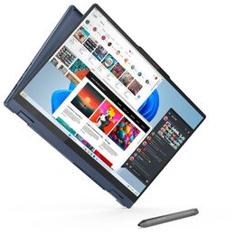 Ntb Lenovo IdeaPad 5 2-in-1 16AHP9 R5-8645HS, 16", RAM 16GB, SSD 512GB, AMD Radeon 760M, FPR, bez OS - modrý