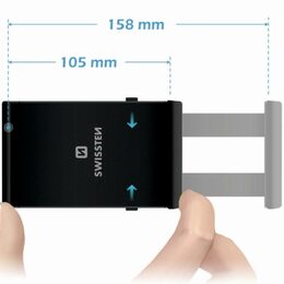 Swissten S-GRIP T1-OP držák na opěrku sedadla černý