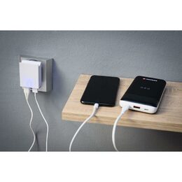 SWISSTEN adaptér 230V/3A 2xUSB ČERNÁ
