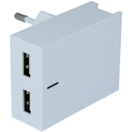 SWISSTEN adaptér 230V/3A 2xUSB BÍLÁ