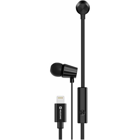 SWISSTEN Metal Dynamic YS500 Lightning sluchátka černá