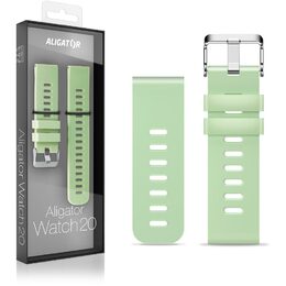 Řemínek Aligator 20AW0002, silikonový 20mm - zelený