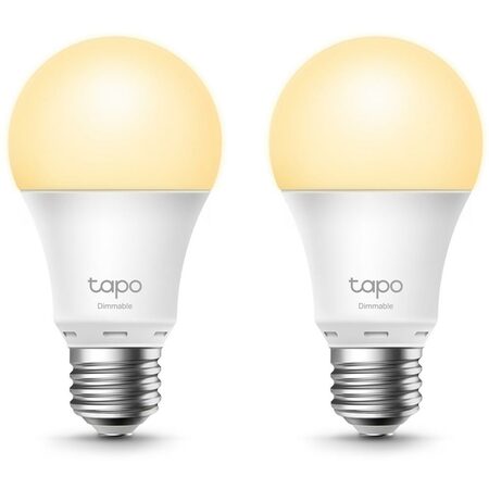 Chytrá žárovka TP-Link Tapo L510E(2-pack) E27, 8,7W, 230V, přes IP, stmívatelná, 2700K