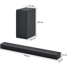 LG S60Q Soundbar s bezdrátovým subwooferem