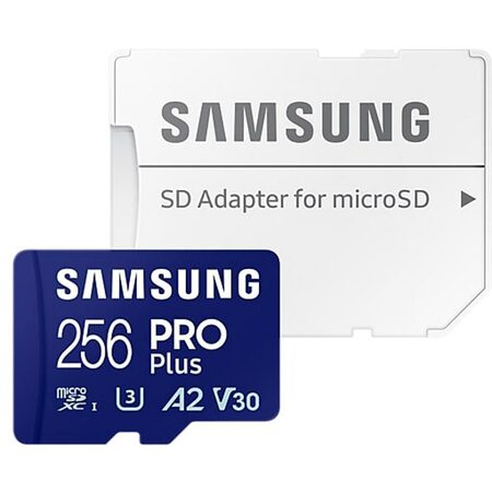 Samsung micro SDXC karta 256GB Pro Plus + SD adaptér