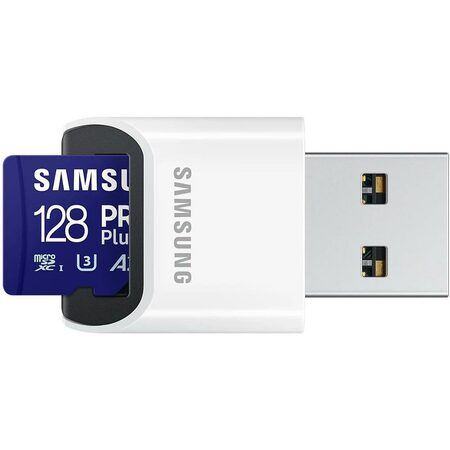 Samsung Micro SDXC karta 128GB PRO Plus + USB adaptér