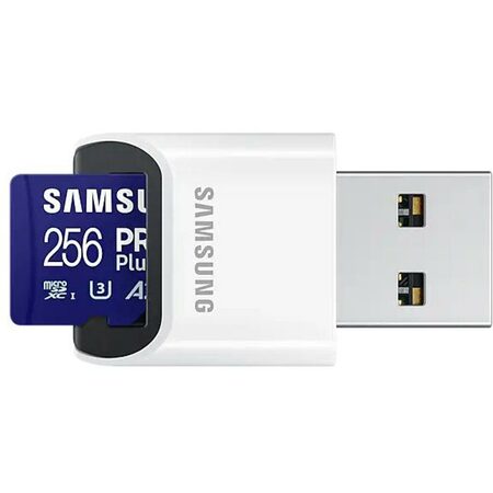 Samsung micro SDXC karta 256GB PRO Plus + USB adaptér